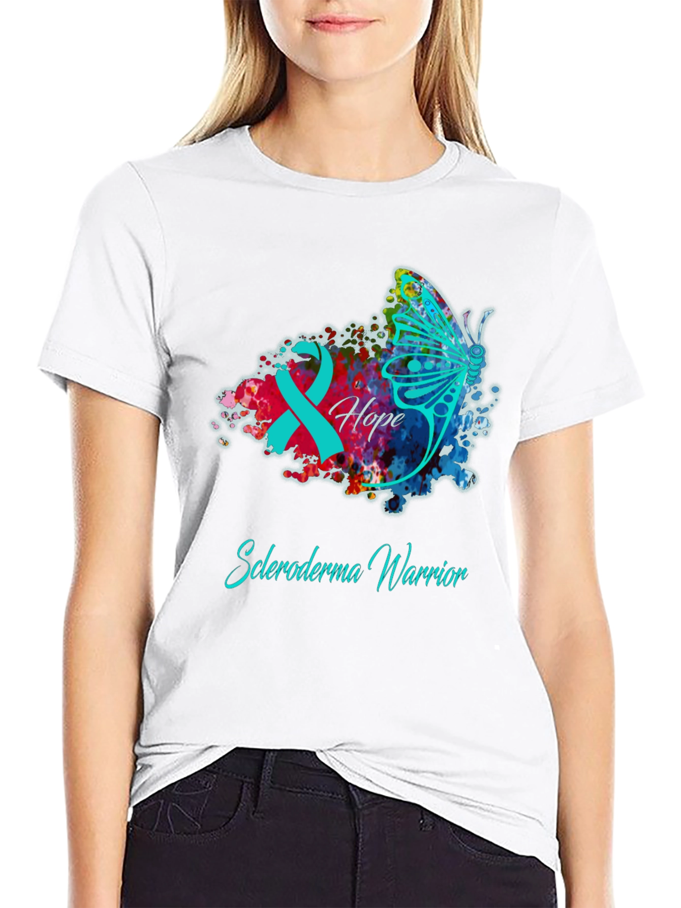 Scleroderma Warrior T-Shirt - Hope Butterfly