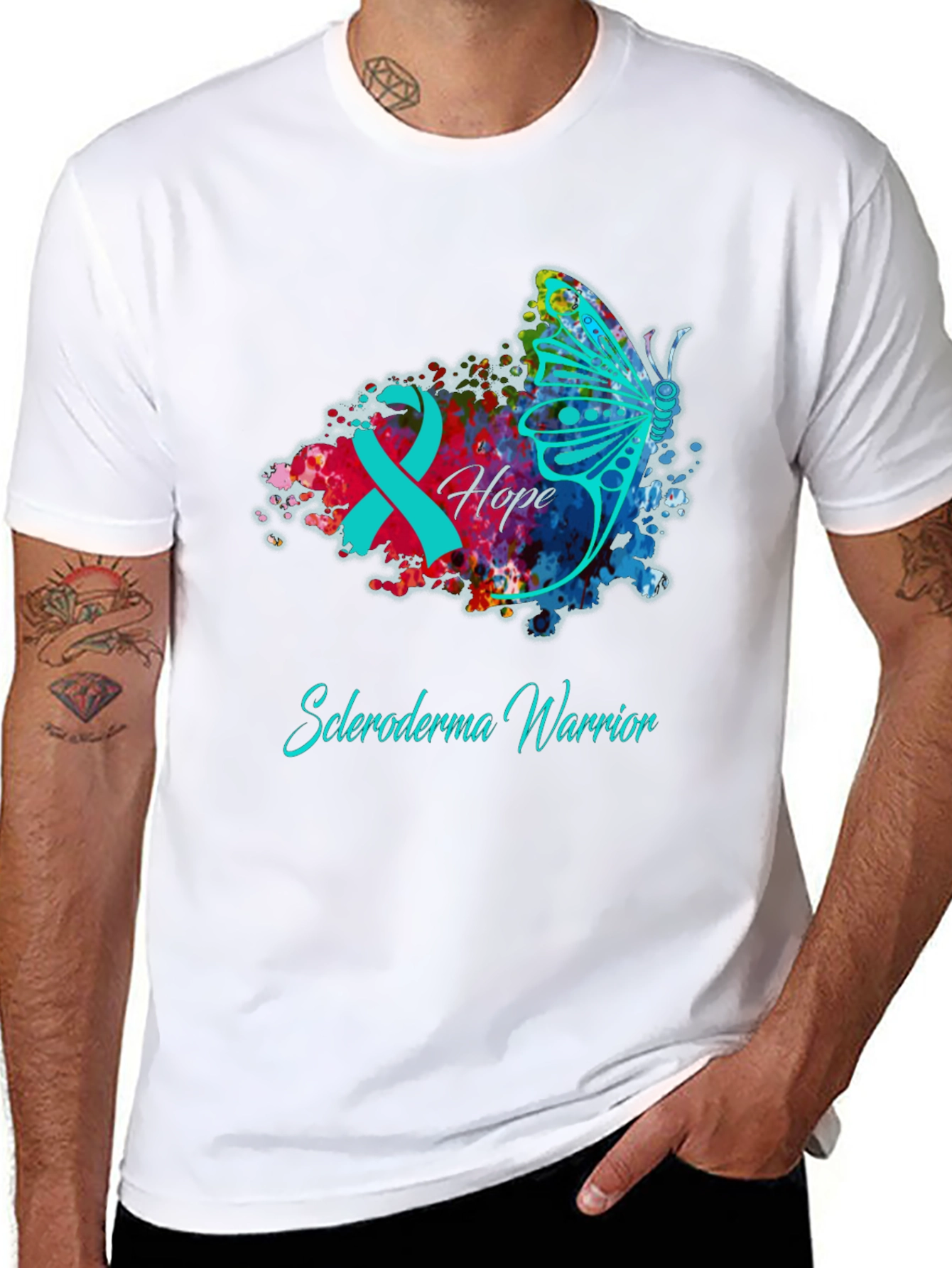 Scleroderma Warrior T-Shirt - Hope Butterfly