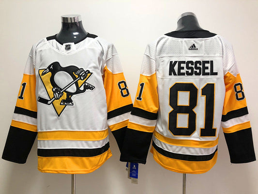 Men's Pittsburgh Penguins Phil Kessel #81 White Player Game Jerseys