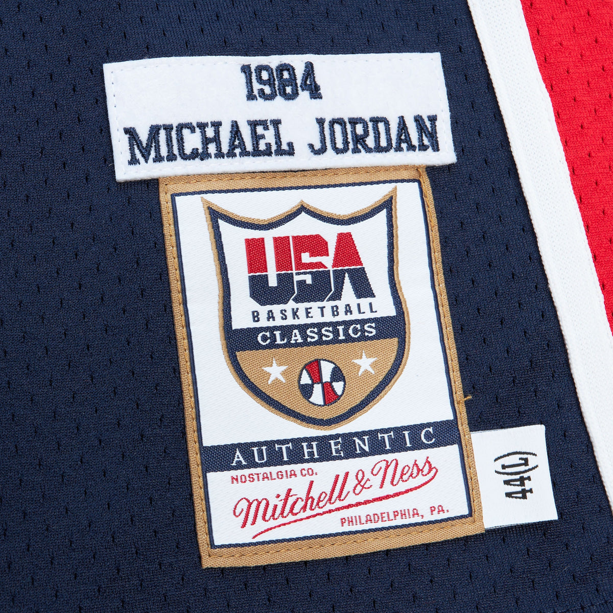Men's USA Basketball Michael Jordan Mitchell & Ness Navy 1984 Authentic Jersey