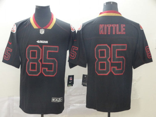 Men's San Francisco 49ers George Kittle #85 Black Player Game Jerseys