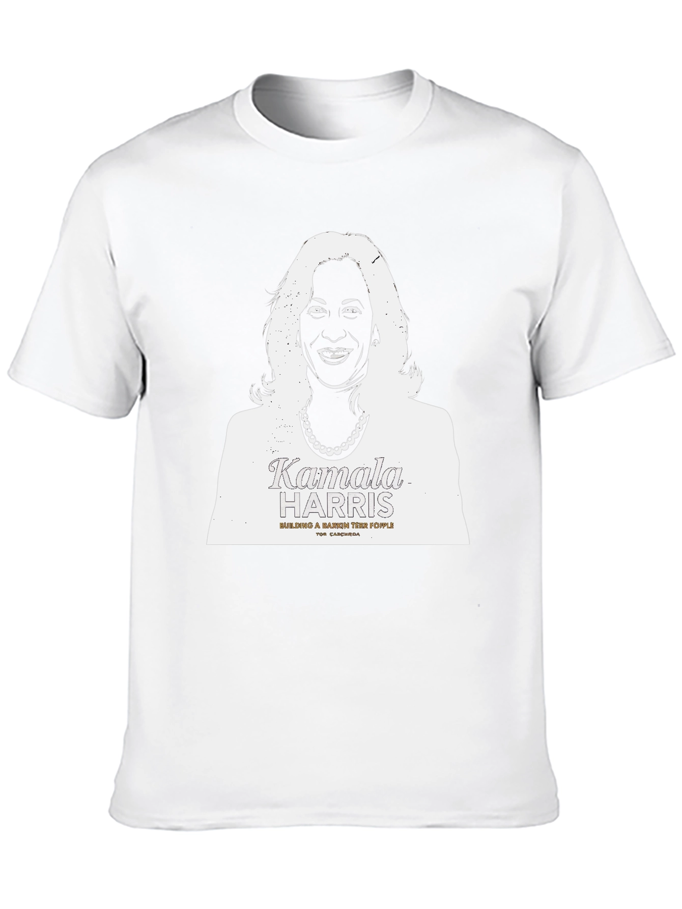 Kamala Harris Graphic Print Tee - Unisex Black T-Shirt