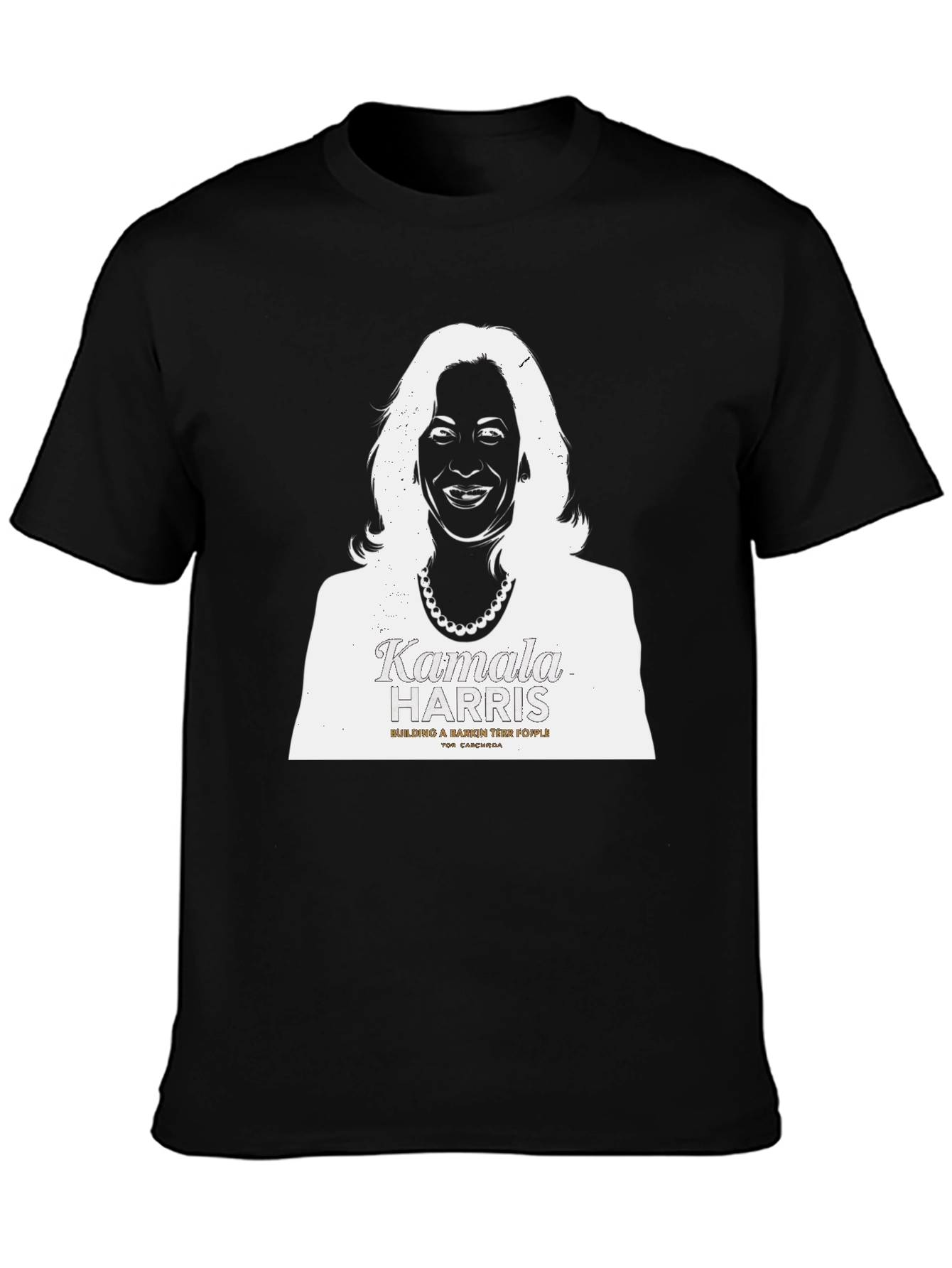 Kamala Harris Graphic Print Tee - Unisex Black T-Shirt