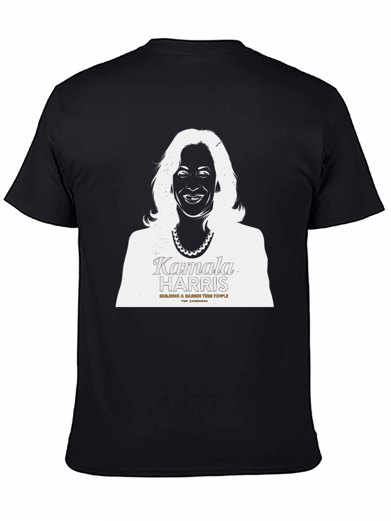 Kamala Harris Graphic Print Tee - Unisex Black T-Shirt