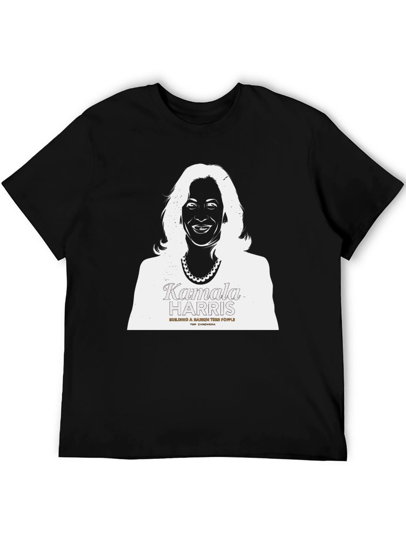 Kamala Harris Graphic Print Tee - Unisex Black T-Shirt
