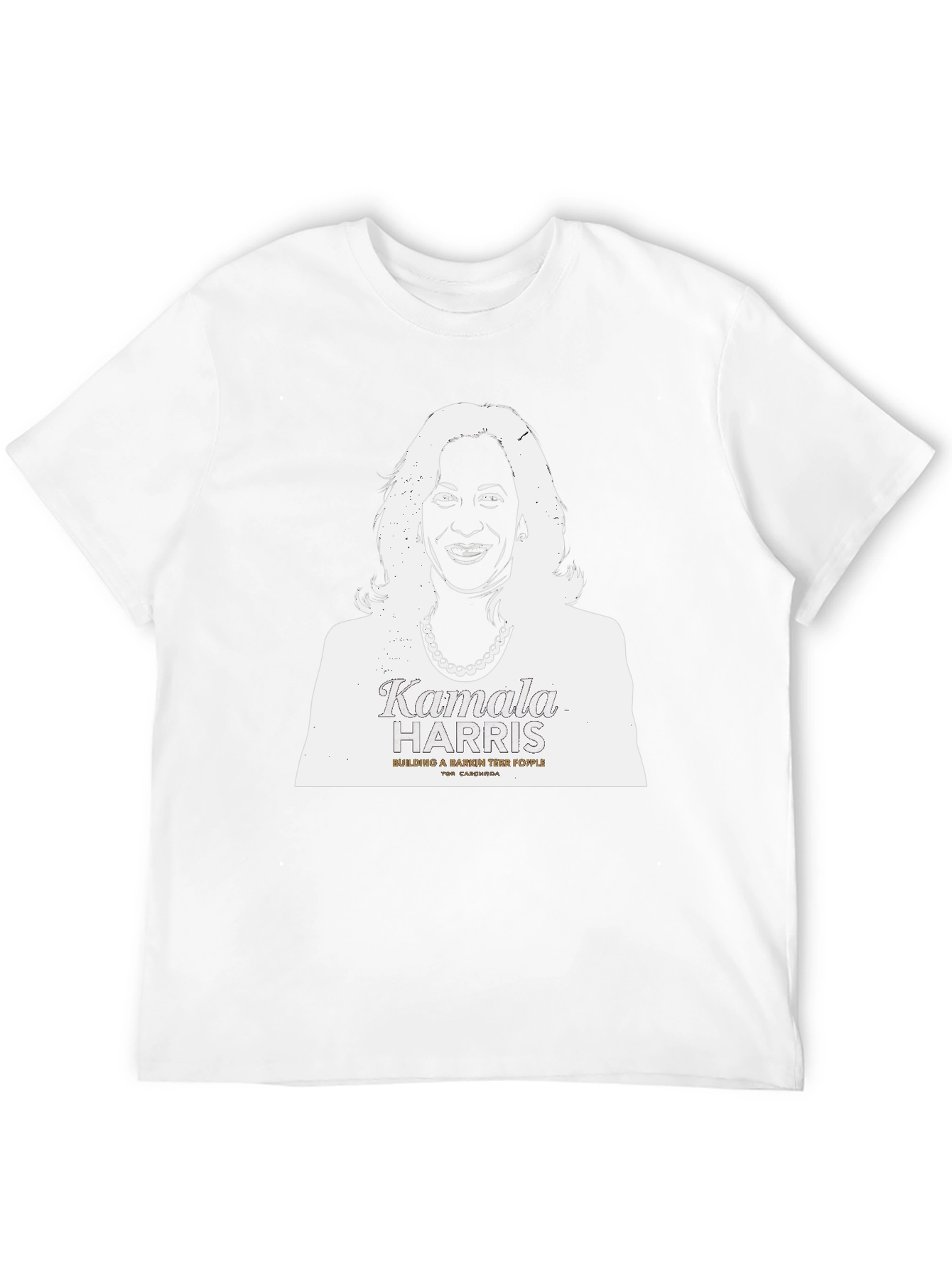 Kamala Harris Graphic Print Tee - Unisex Black T-Shirt