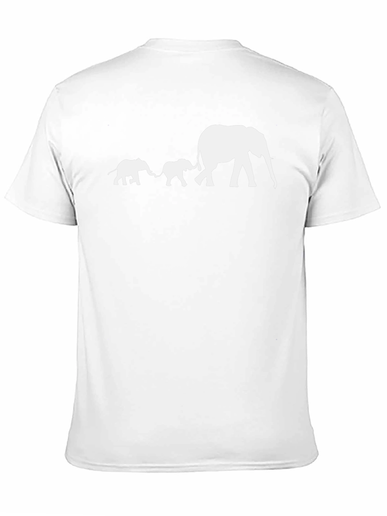 Elephant Family Graphic T-Shirt - Black Cotton Tee