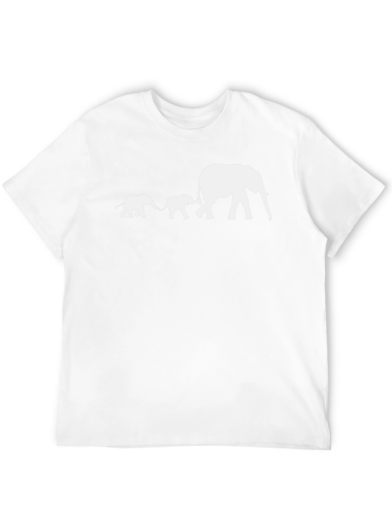 Elephant Family Graphic T-Shirt - Black Cotton Tee