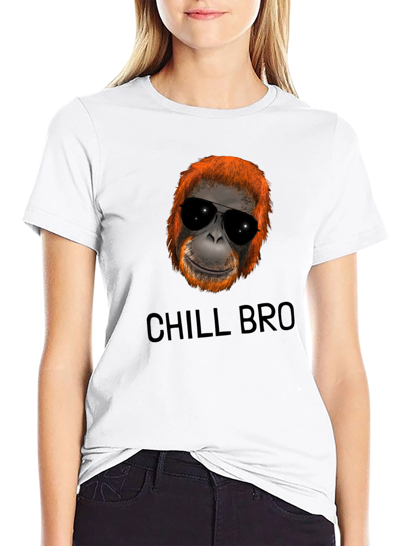 Chill Bro Orangutan Graphic Tee