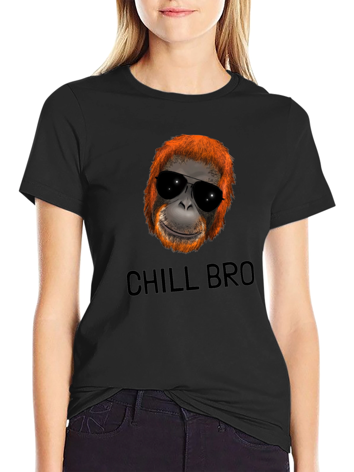 Chill Bro Orangutan Graphic Tee