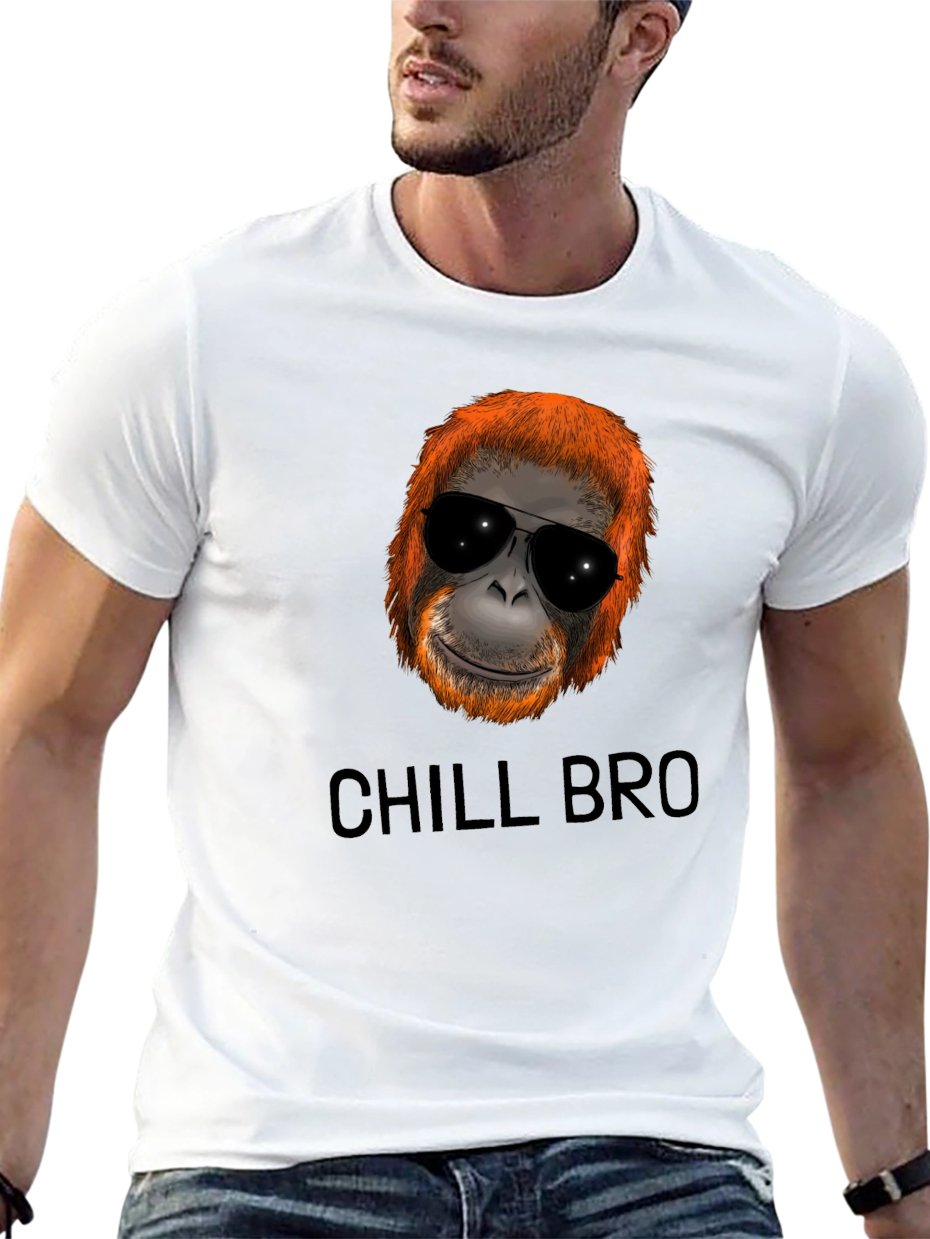 Chill Bro Orangutan Graphic Tee