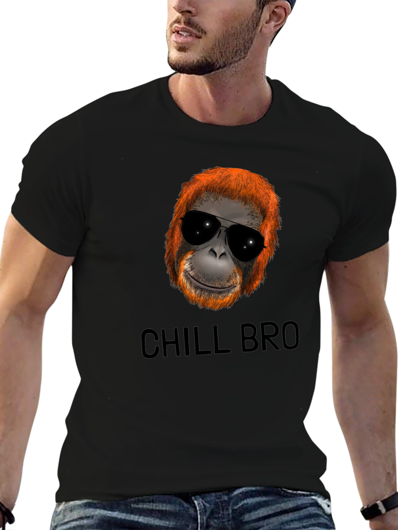 Chill Bro Orangutan Graphic Tee