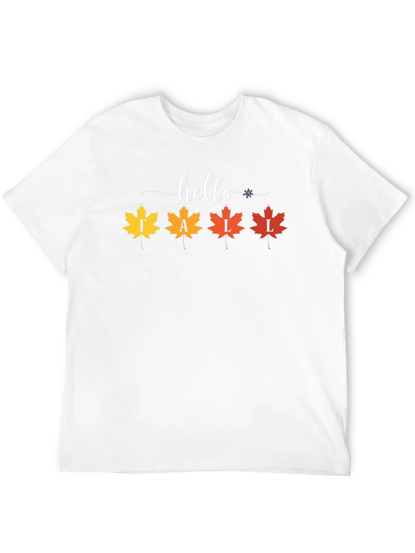 Hello Fall Maple Leaf Graphic Tee - Autumn Style