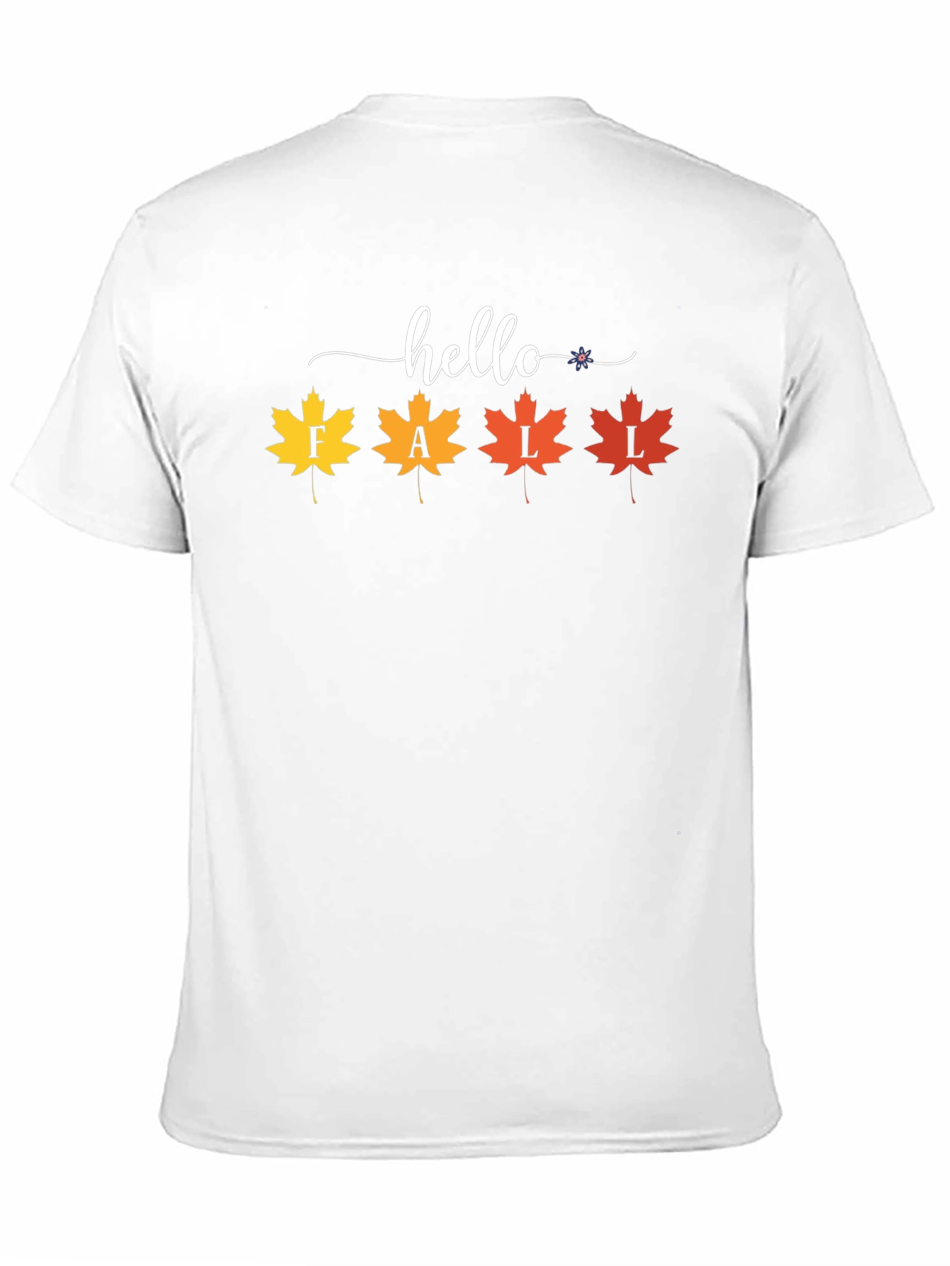 Hello Fall Maple Leaf Graphic Tee - Autumn Style