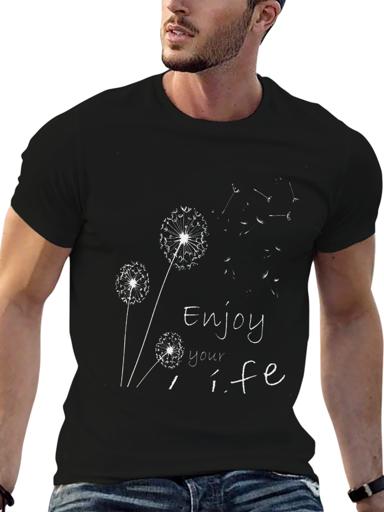 Enjoy Your Life Dandelion Graphic Tee