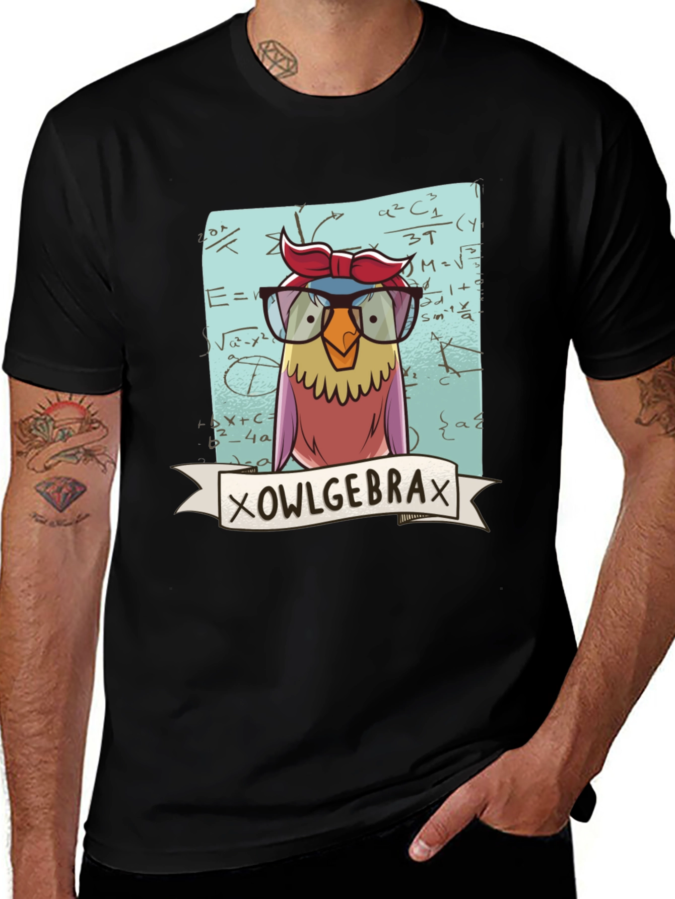 Xowlgebra T-Shirt - Math Owl Graphic Tee