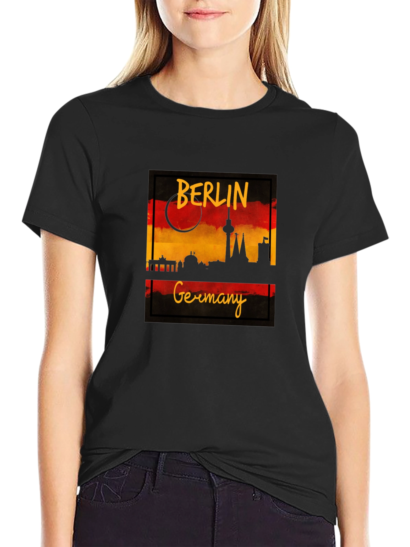 Berlin Germany Silhouette Graphic Tee - Unisex