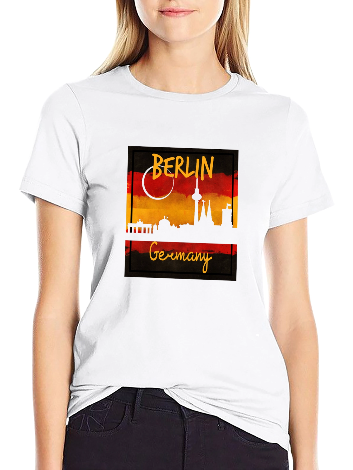 Berlin Germany Silhouette Graphic Tee - Unisex