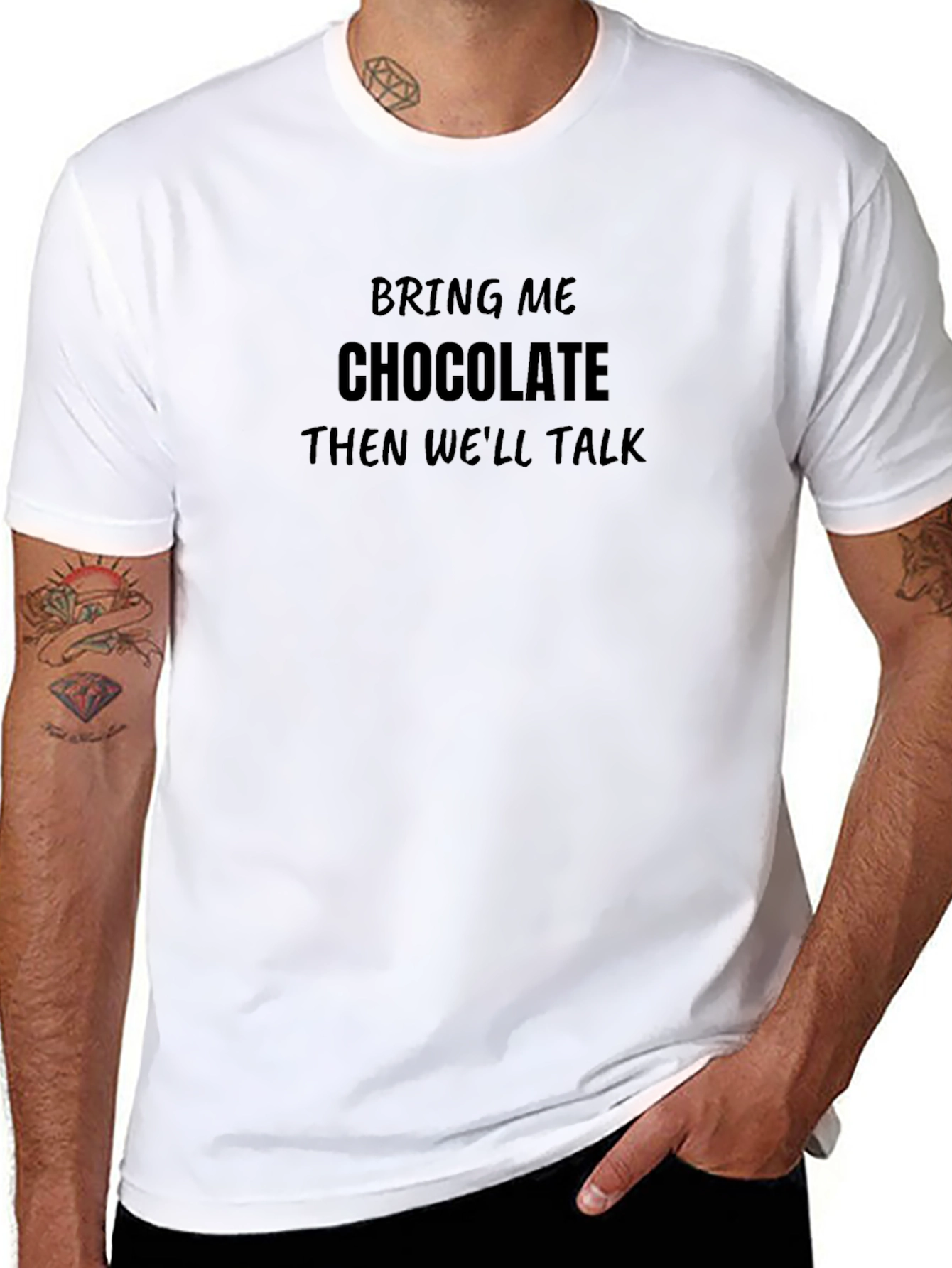 Chocolate Talk Tee - Funny Graphic T-Shirt