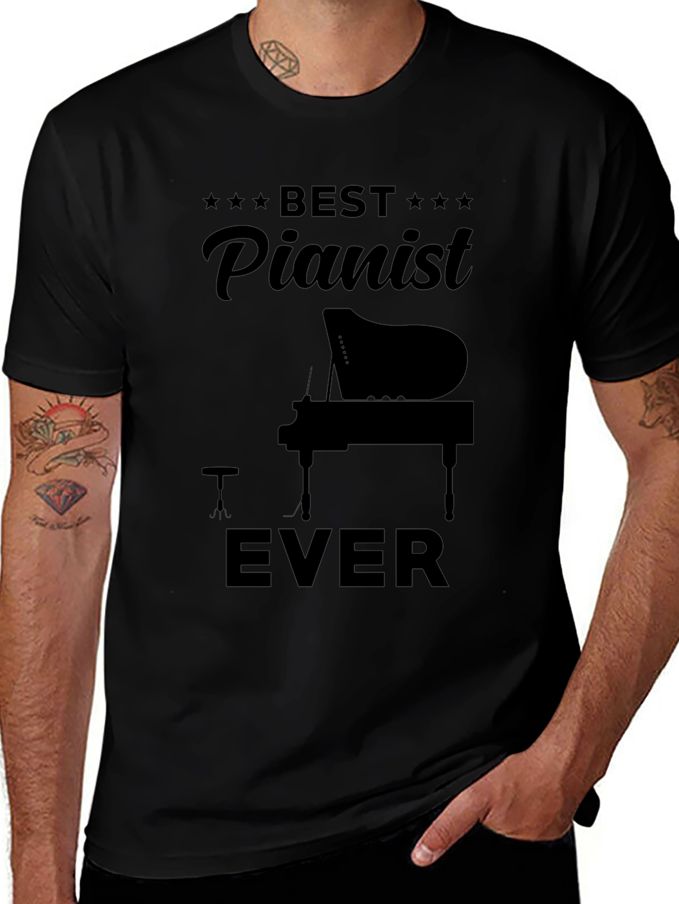 Best Pianist Ever T-Shirt - Music Lover Gift