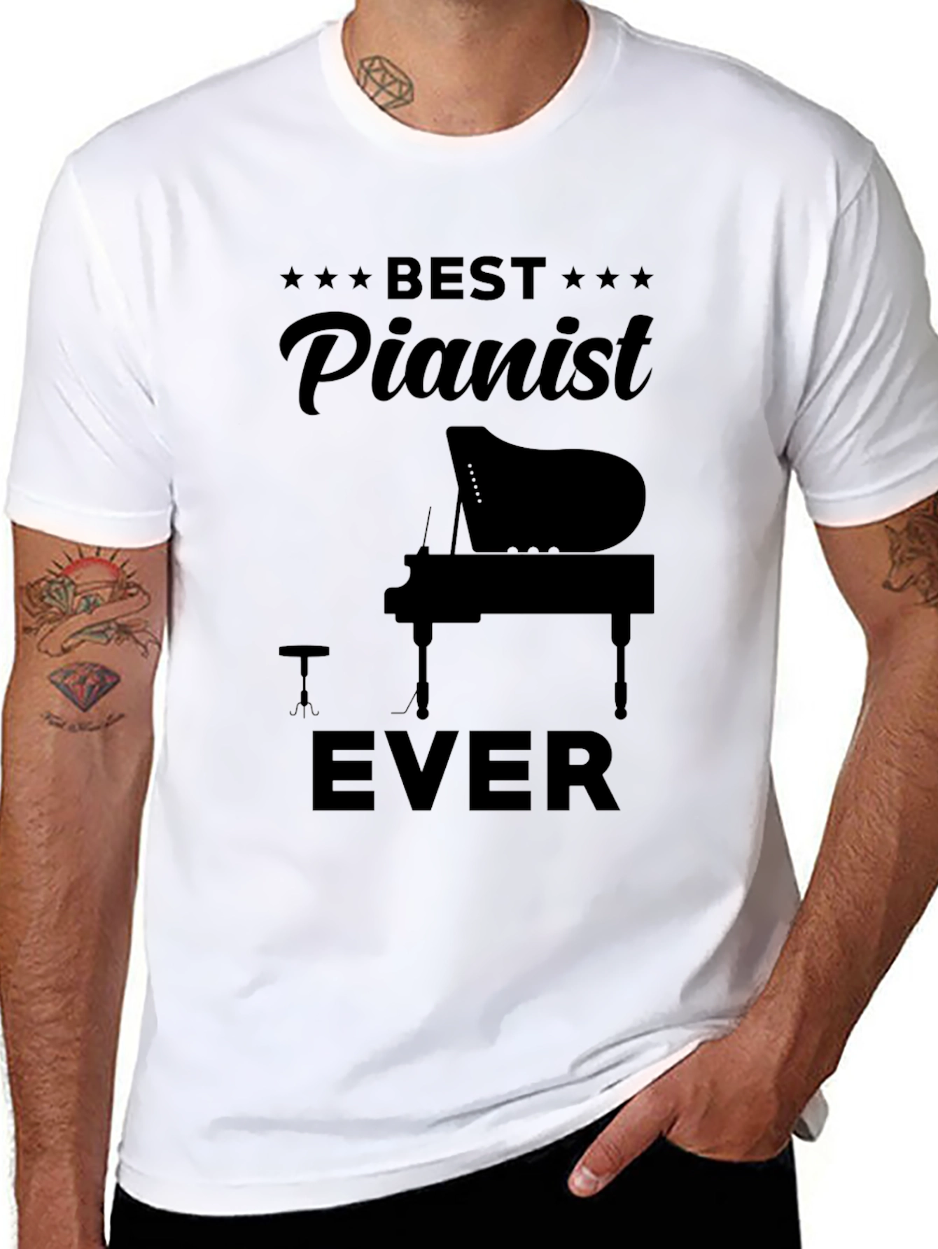 Best Pianist Ever T-Shirt - Music Lover Gift
