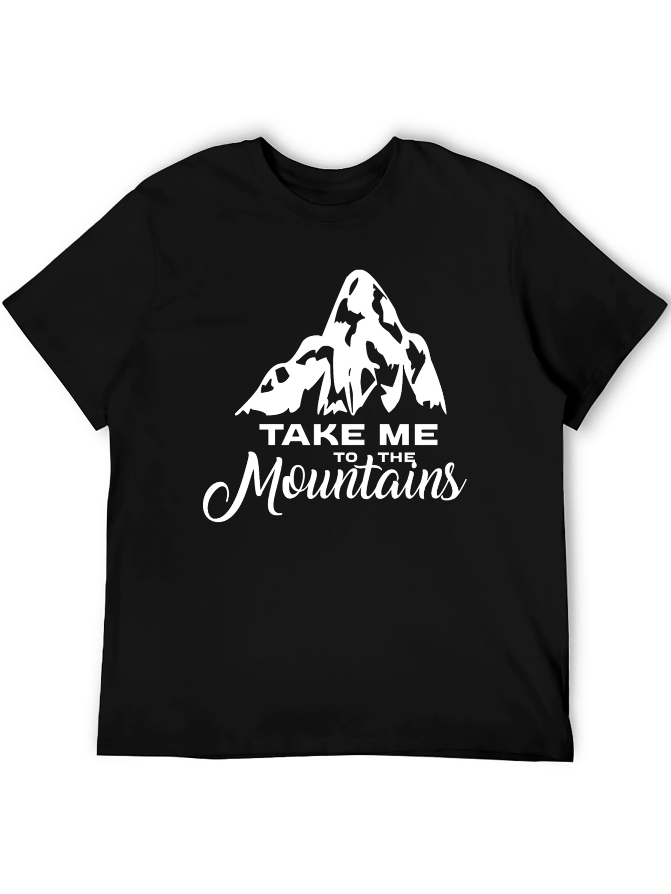 Take Me to the Mountains Black Graphic Tee