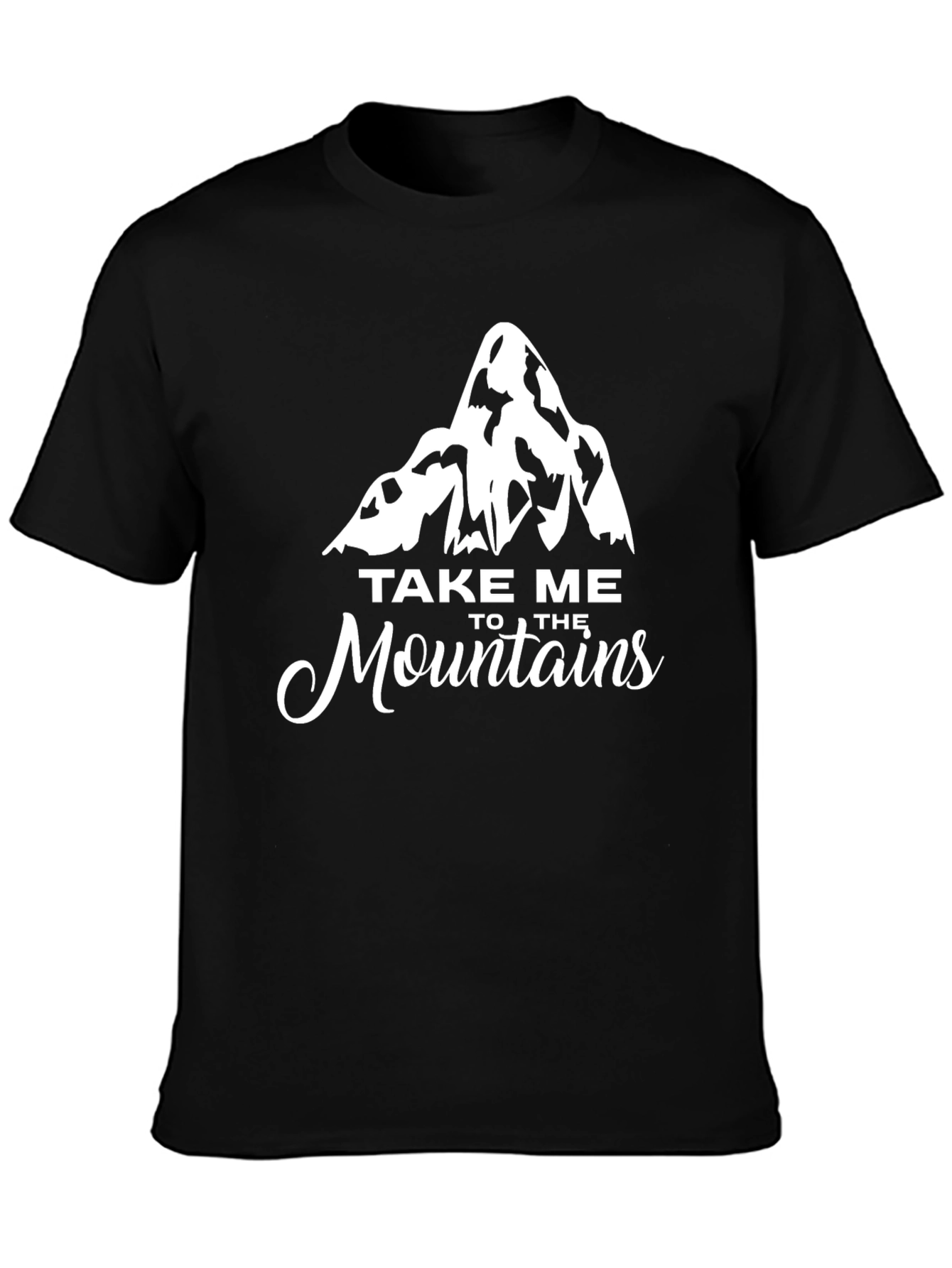 Take Me to the Mountains Black Graphic Tee