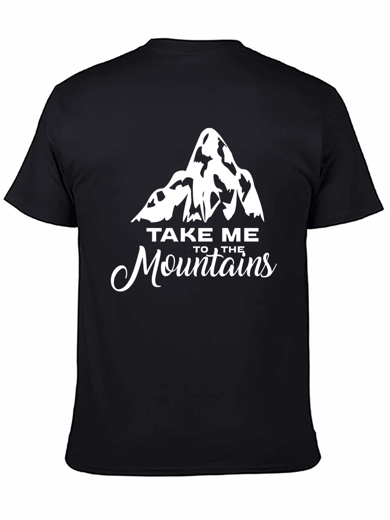 Take Me to the Mountains Black Graphic Tee