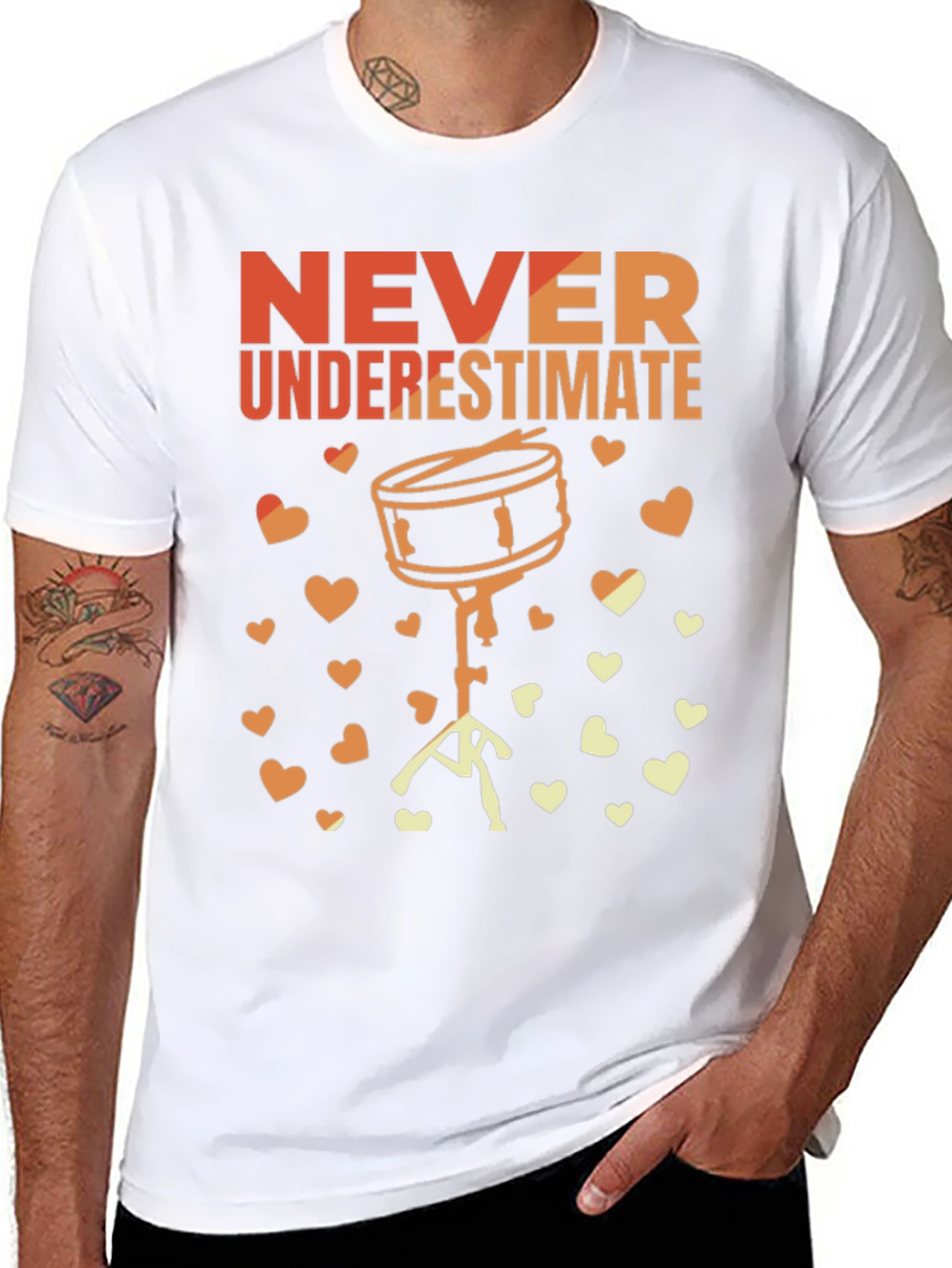 Never Underestimate Drummer T-Shirt