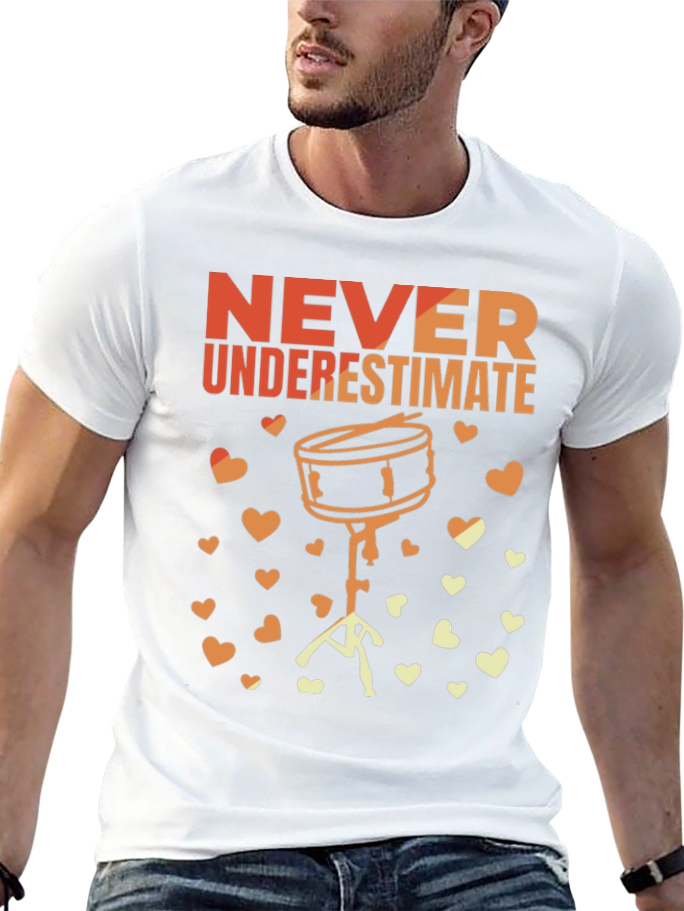 Never Underestimate Drummer T-Shirt