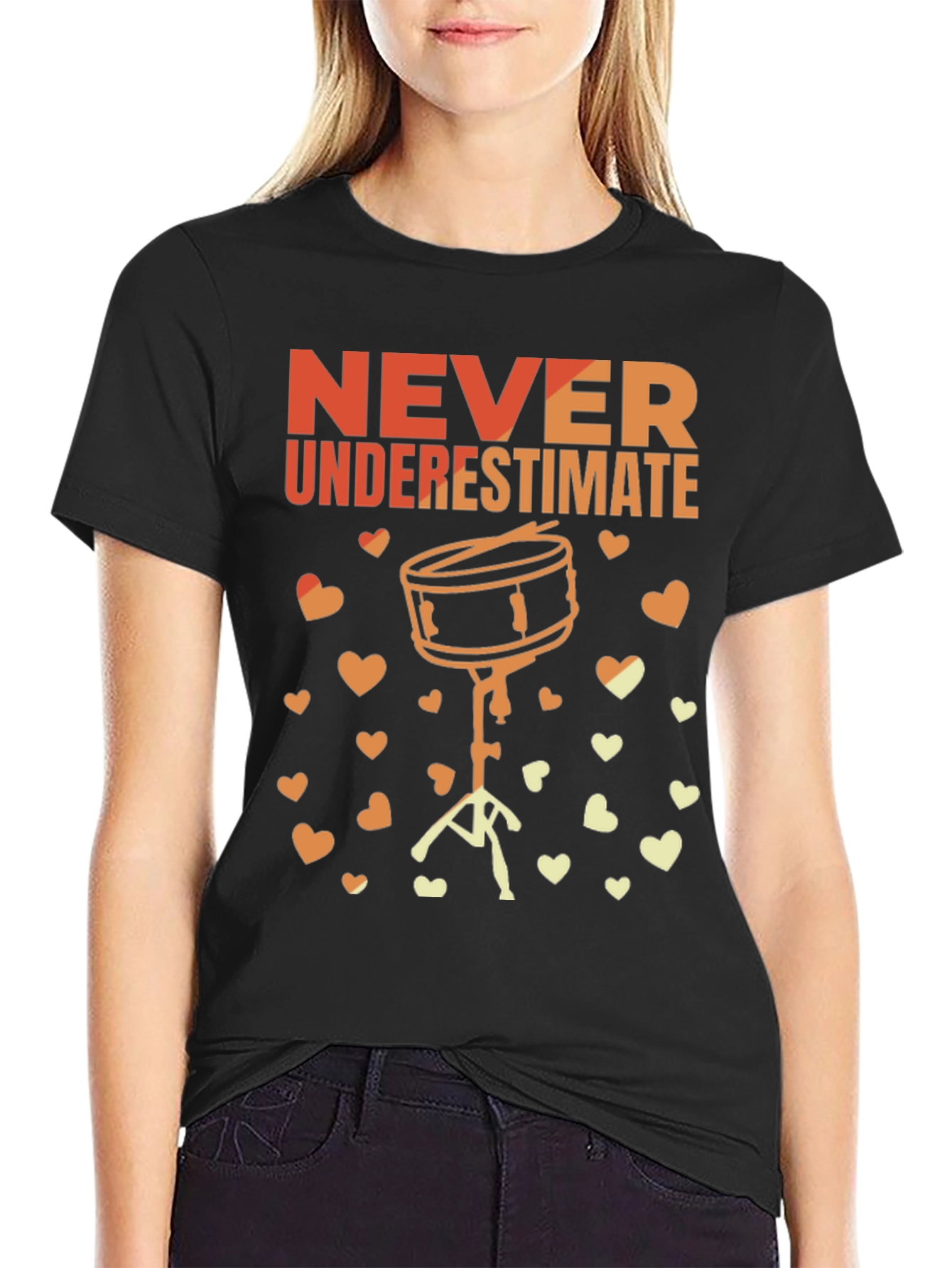 Never Underestimate Drummer T-Shirt