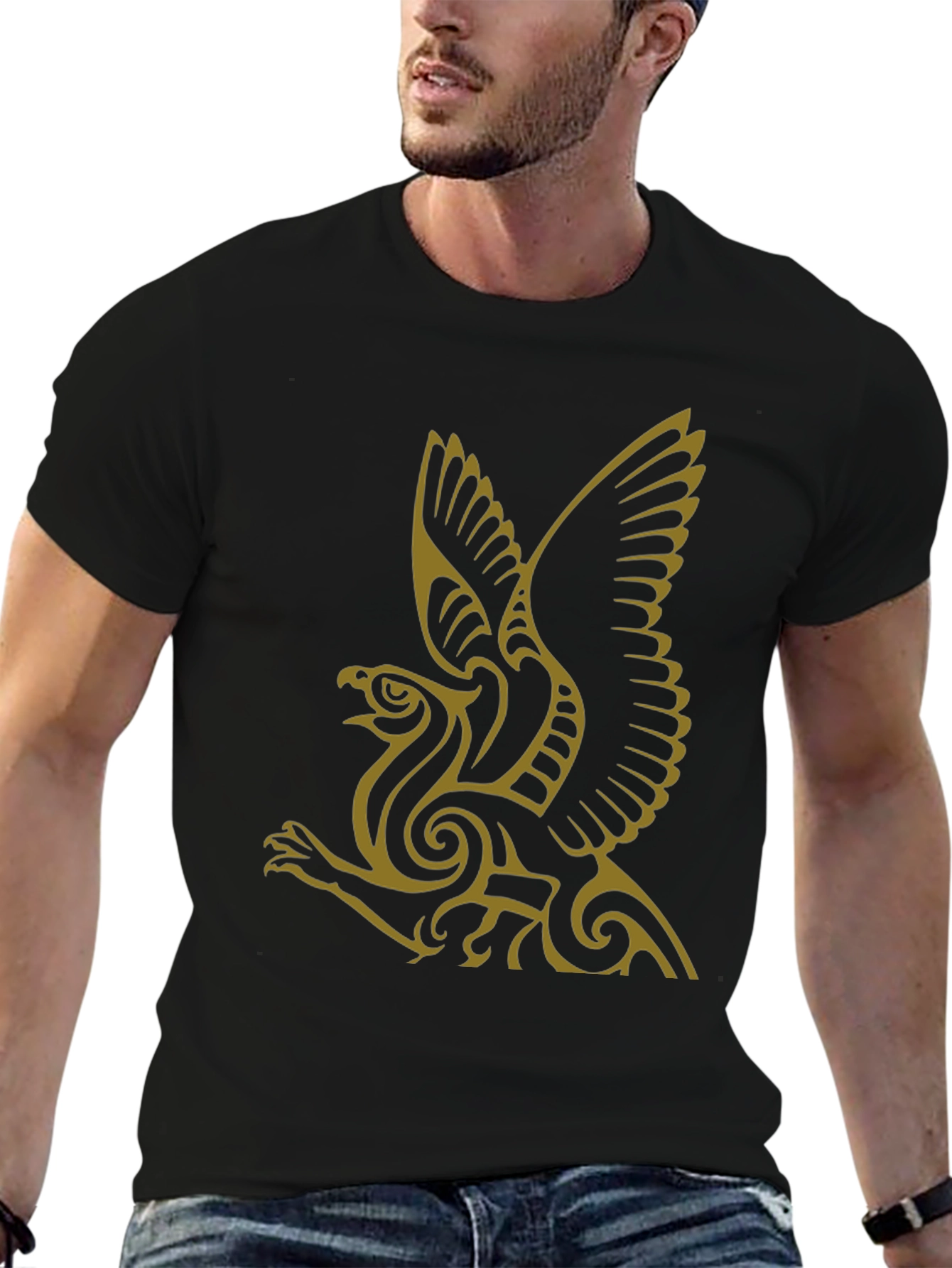 Griffin Graphic Tee - Stylish Black T-Shirt