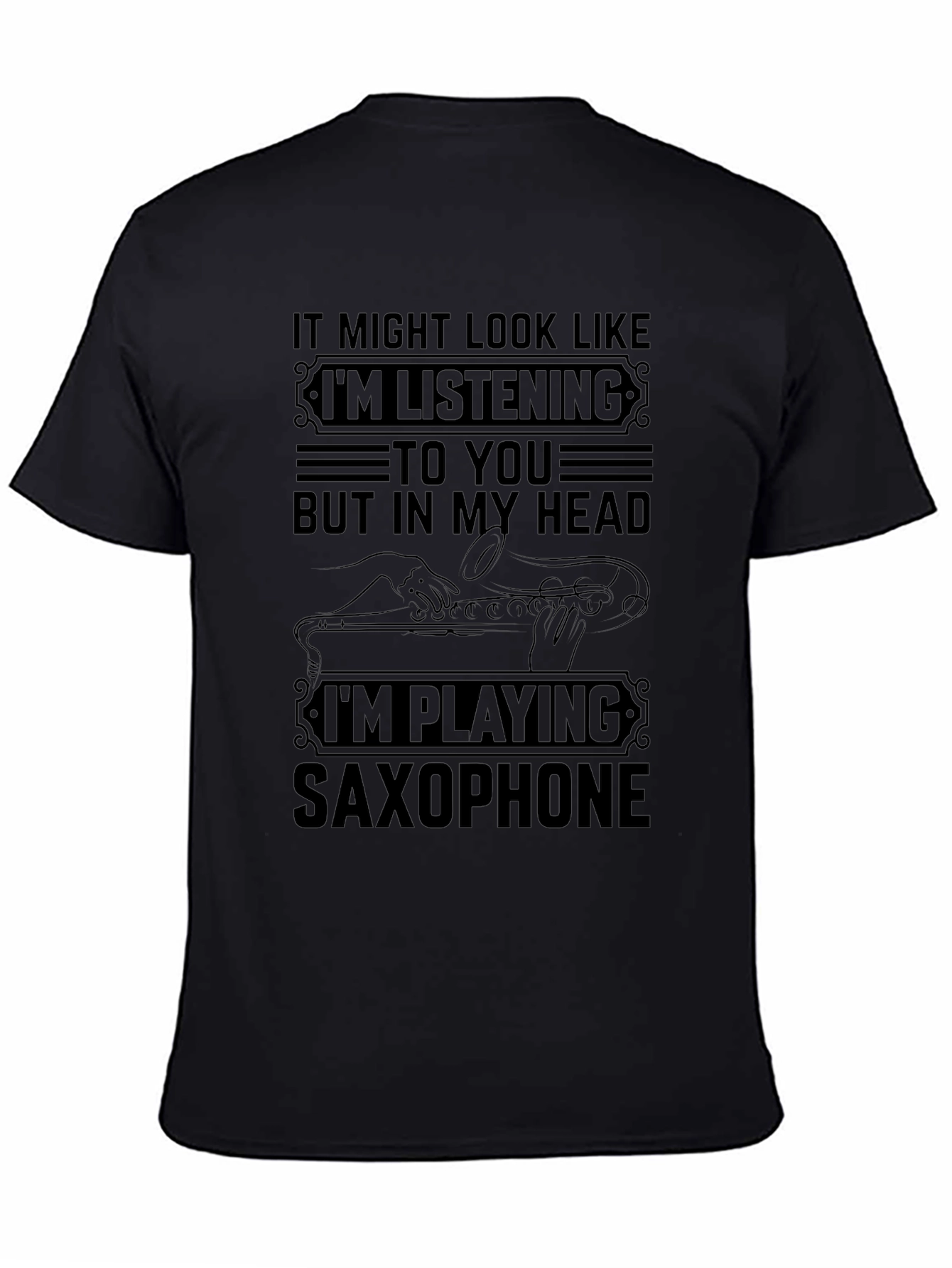 Saxophone Player Novelty Graphic T-Shirt
