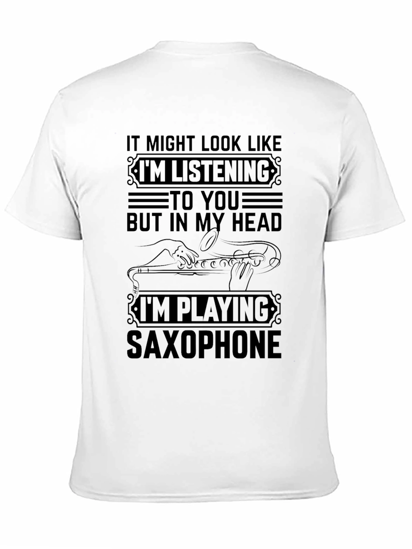 Saxophone Player Novelty Graphic T-Shirt