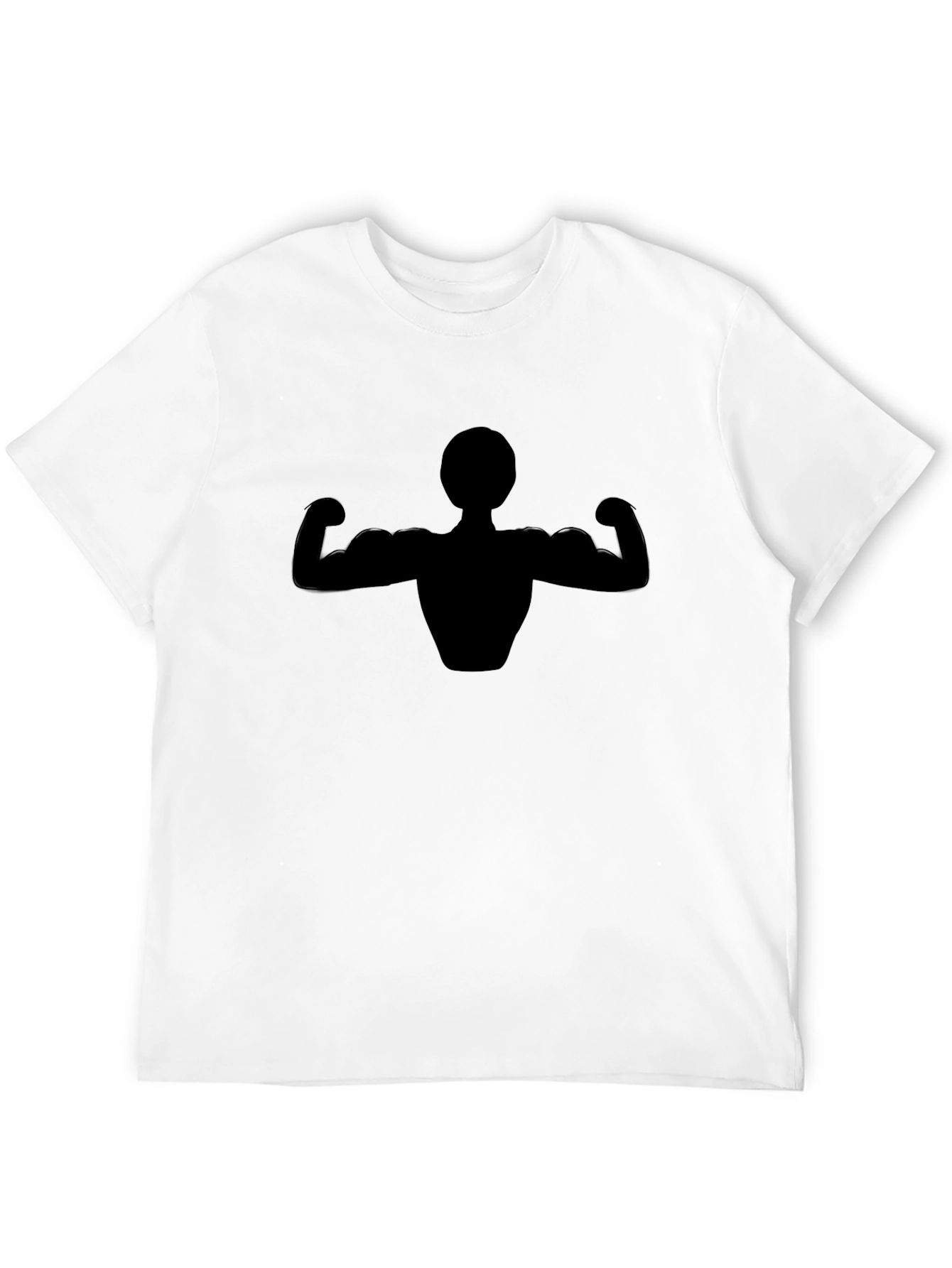 Muscle Man Graphic Black T-Shirt