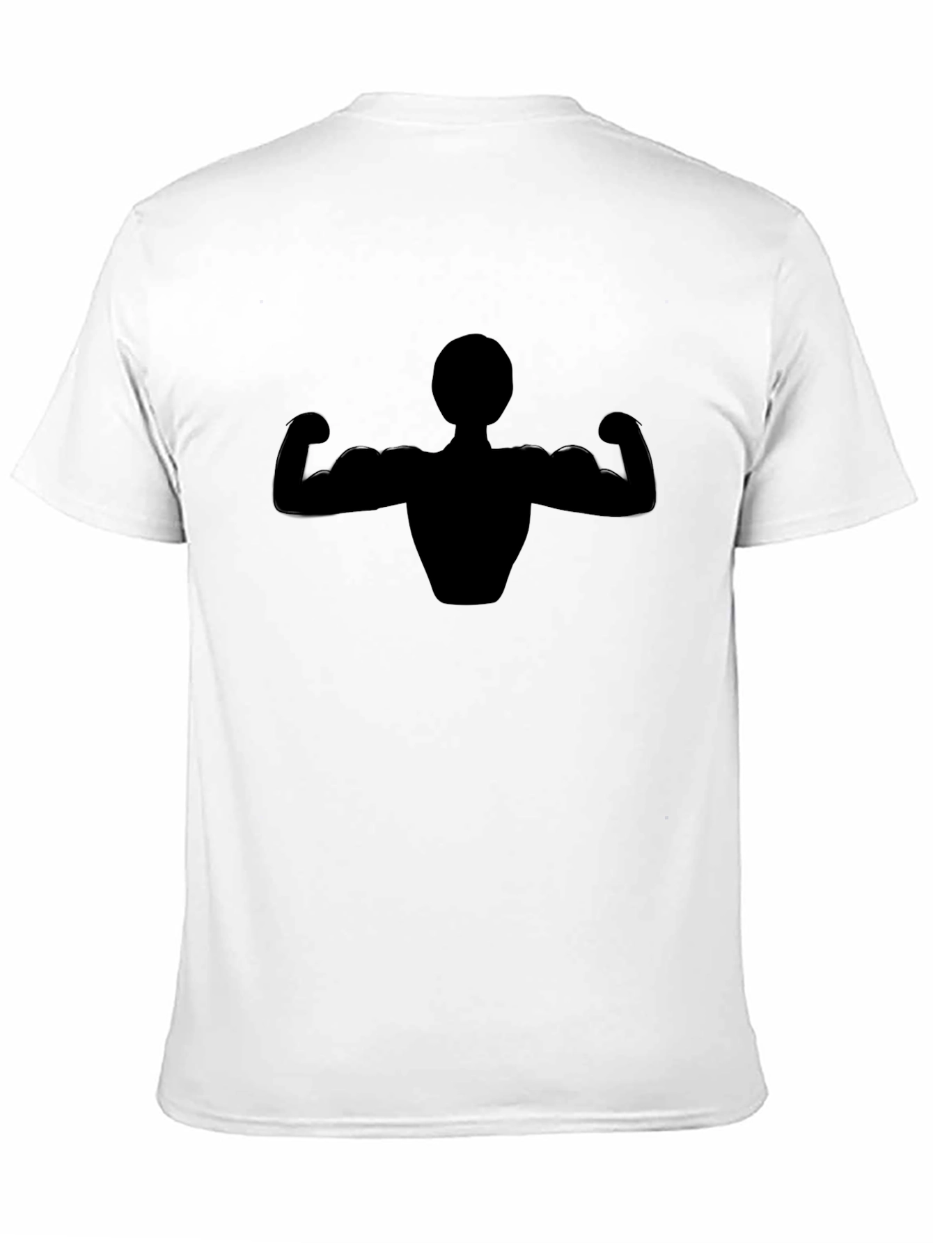 Muscle Man Graphic Black T-Shirt