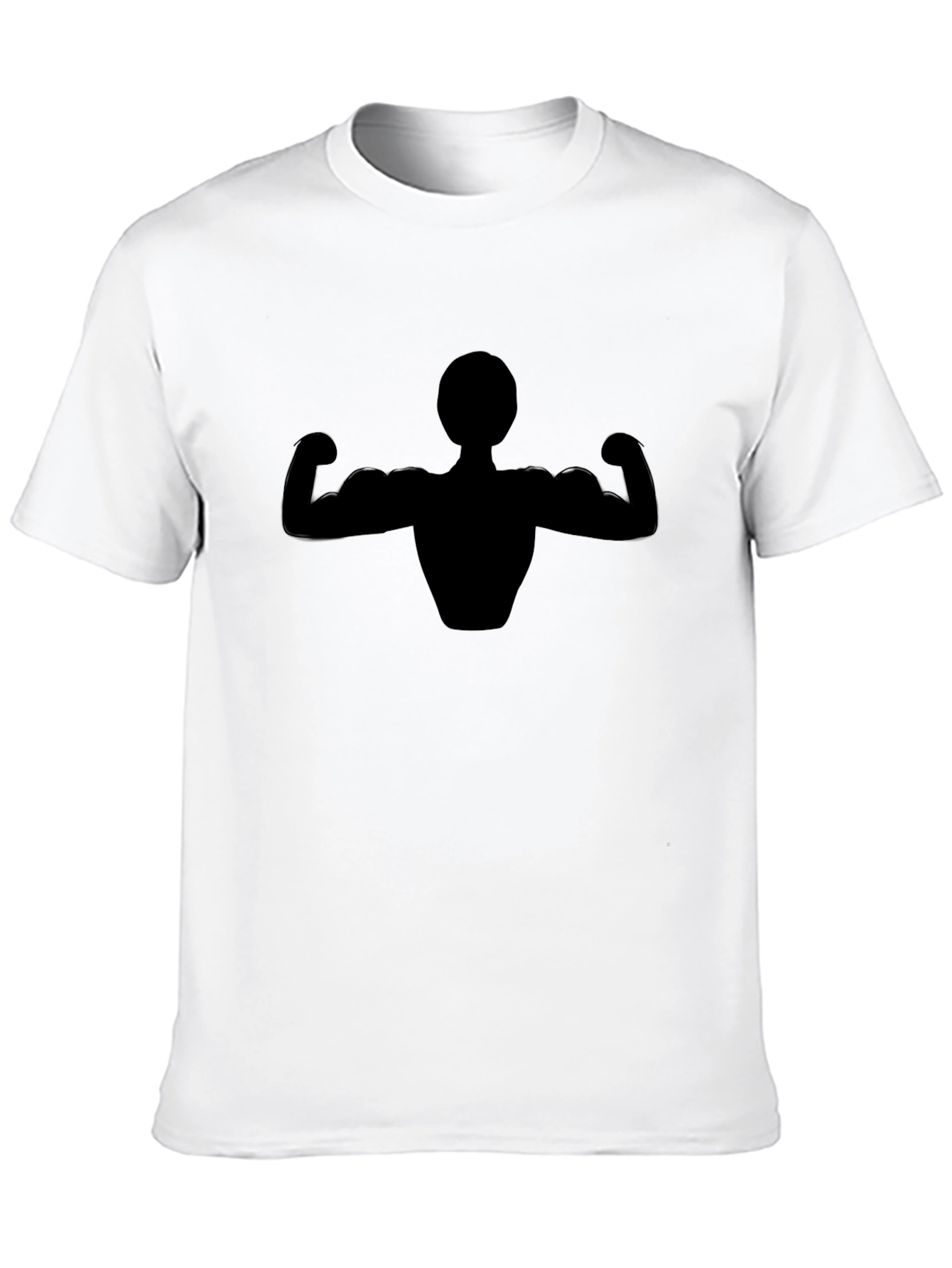 Muscle Man Graphic Black T-Shirt