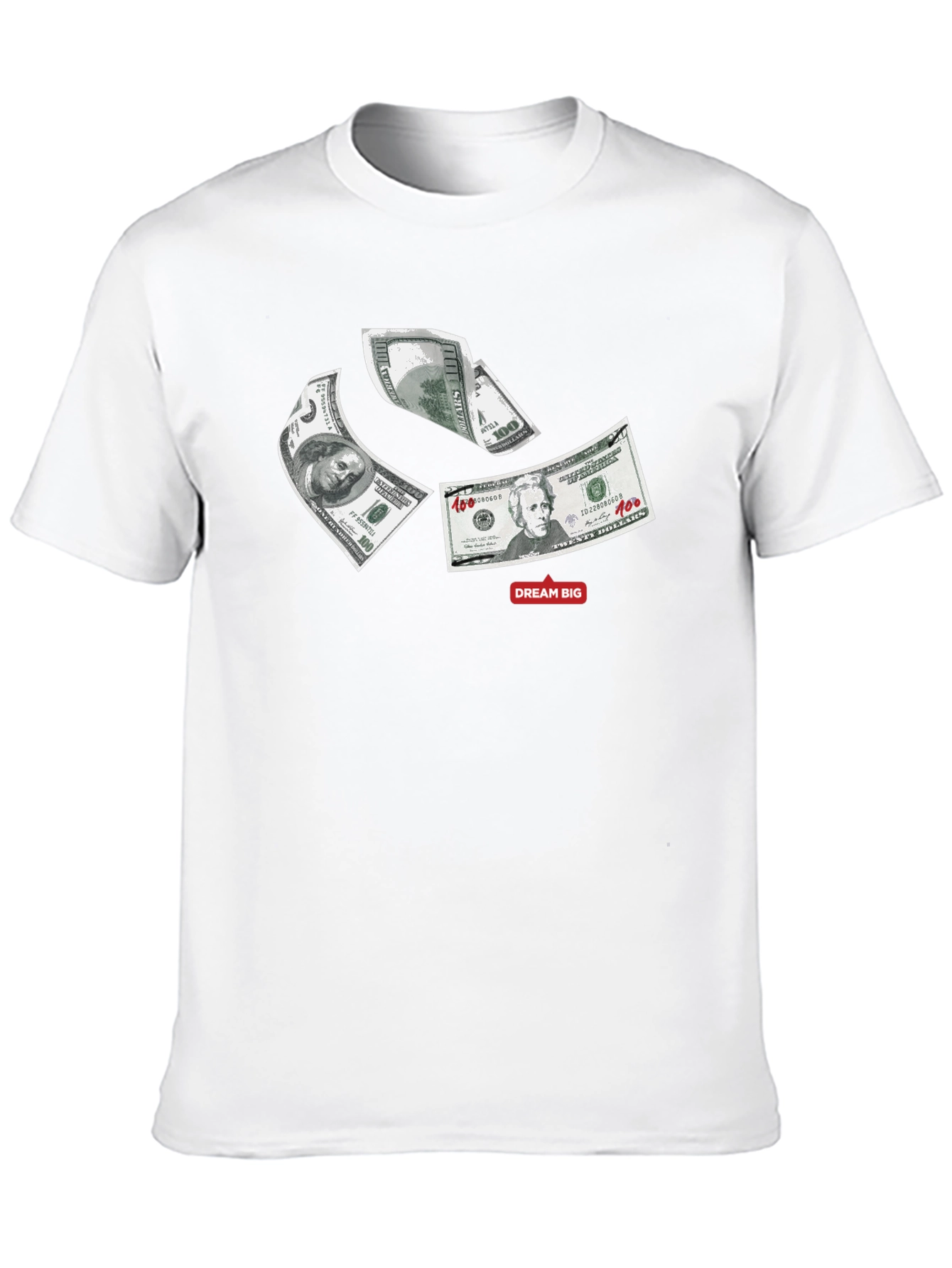 Dream Big Money Graphic Tee - Black
