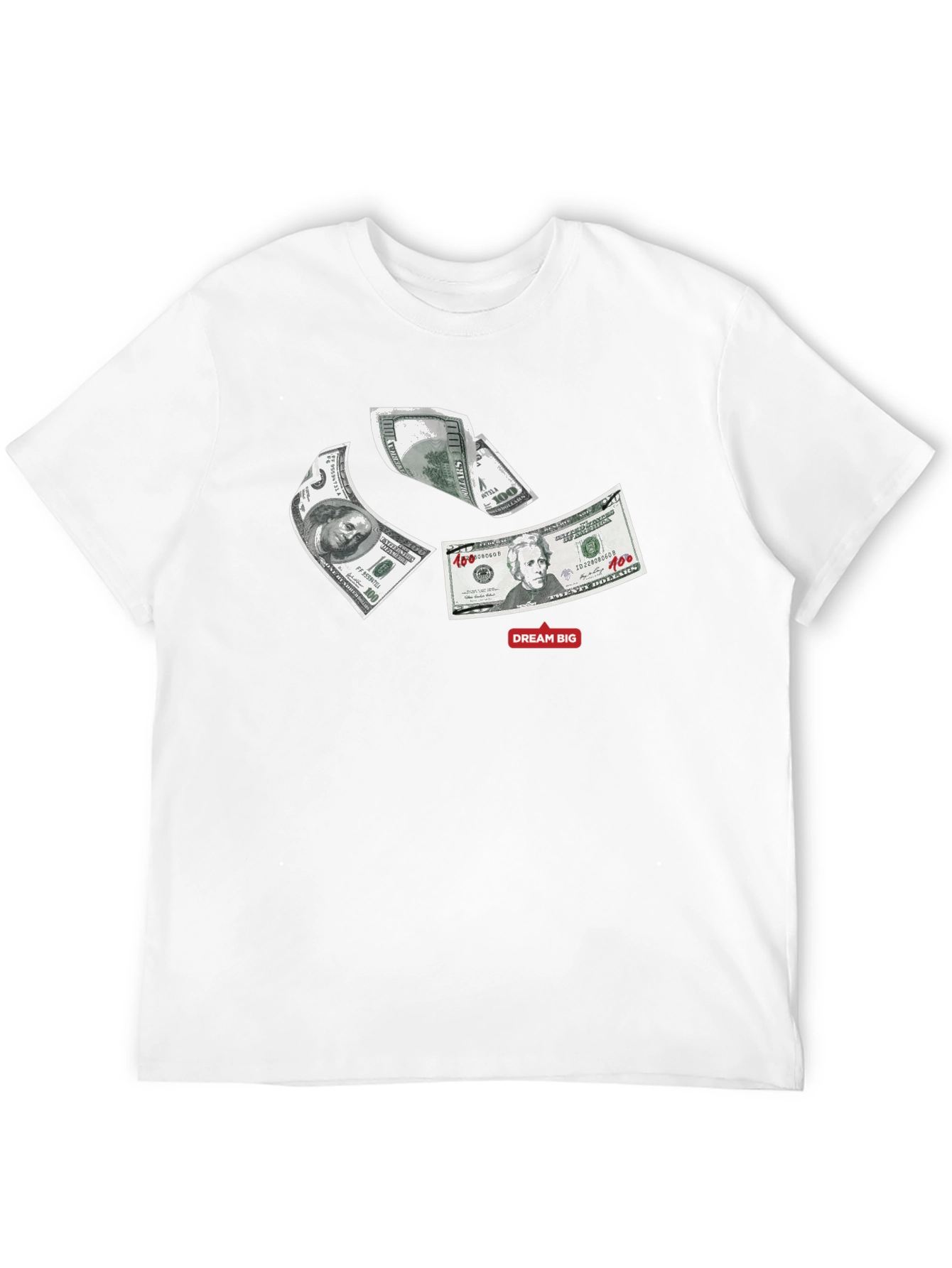 Dream Big Money Graphic Tee - Black