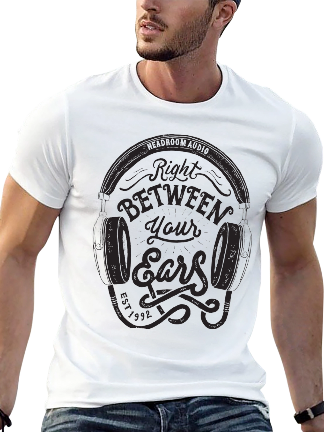 Right Between Your Ears Graphic T-Shirt