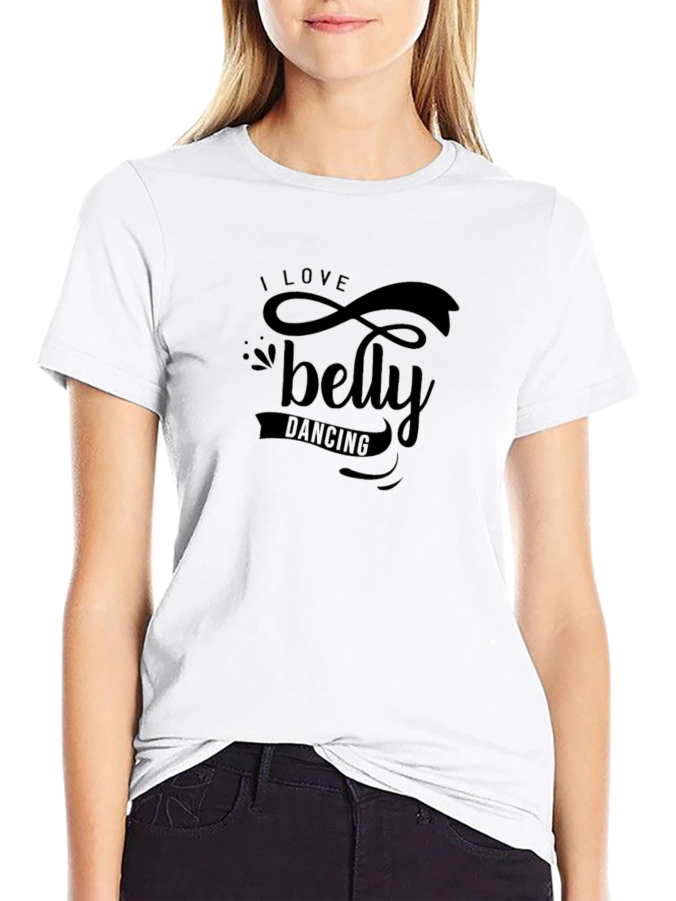 I Love Belly Dancing Black T-Shirt