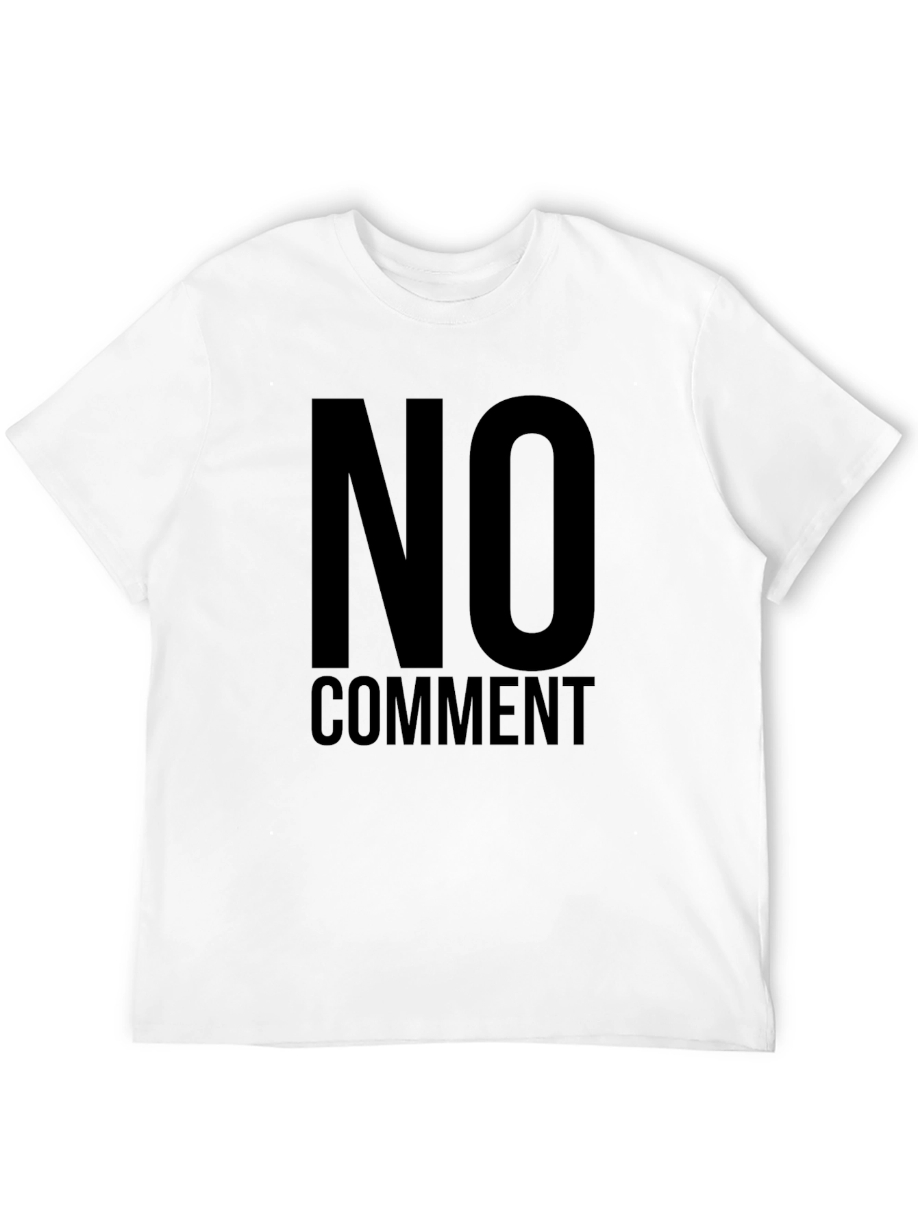 No Comment Statement Tee - Black Graphic T-Shirt