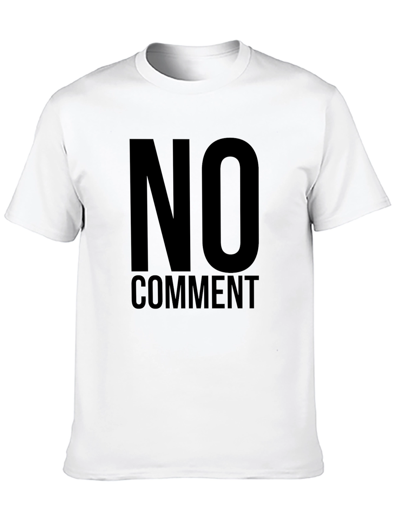 No Comment Statement Tee - Black Graphic T-Shirt