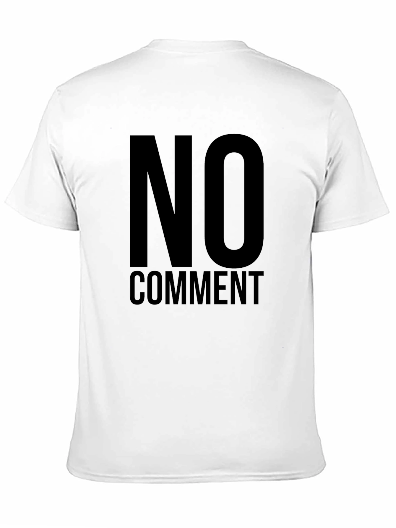 No Comment Statement Tee - Black Graphic T-Shirt