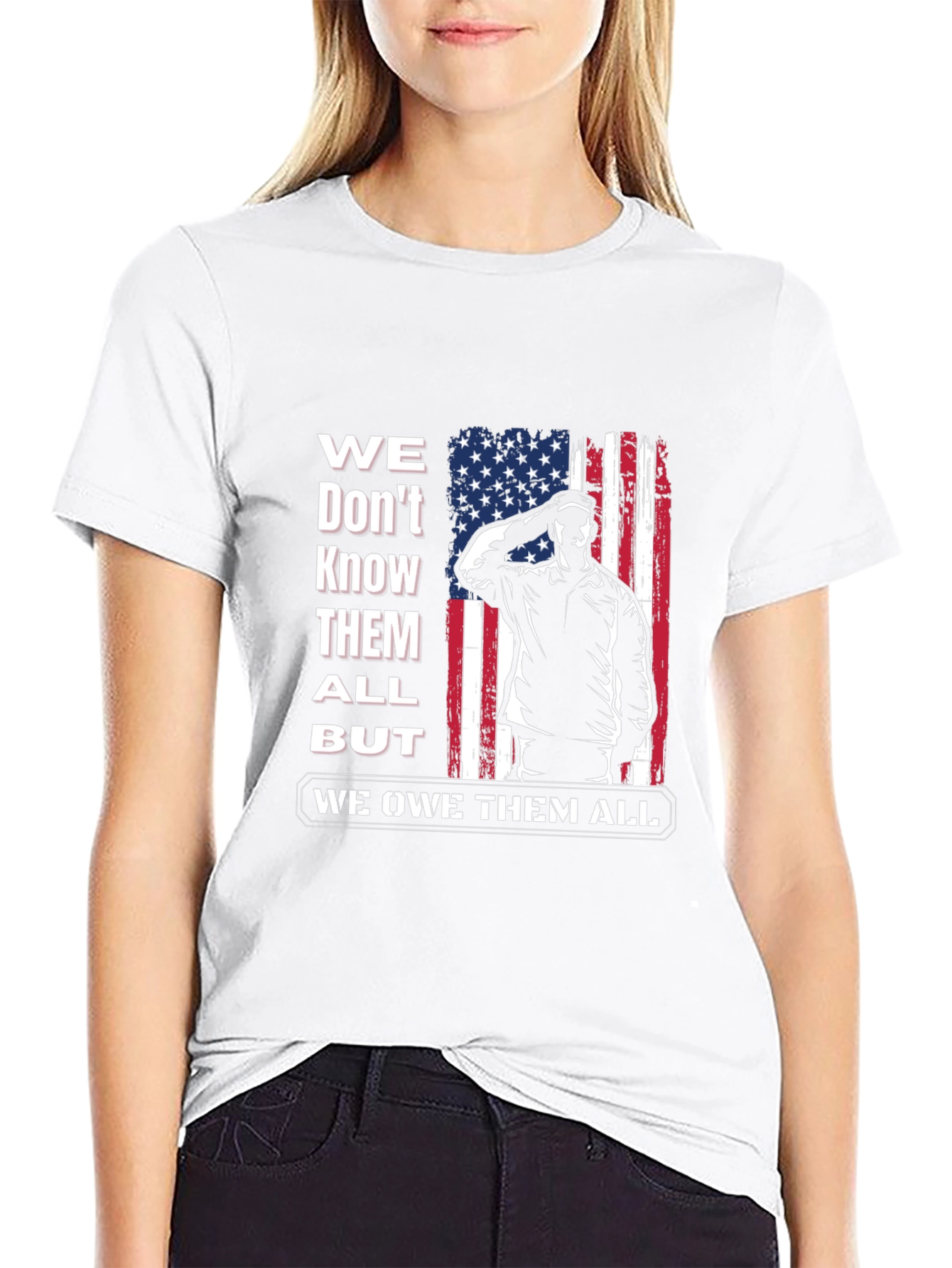 Patriotic We Owe Them All Graphic Tee