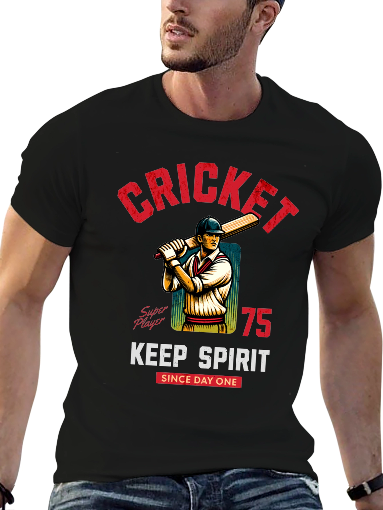 Cricket Super Player T-Shirt Keep Spirit Since Day One