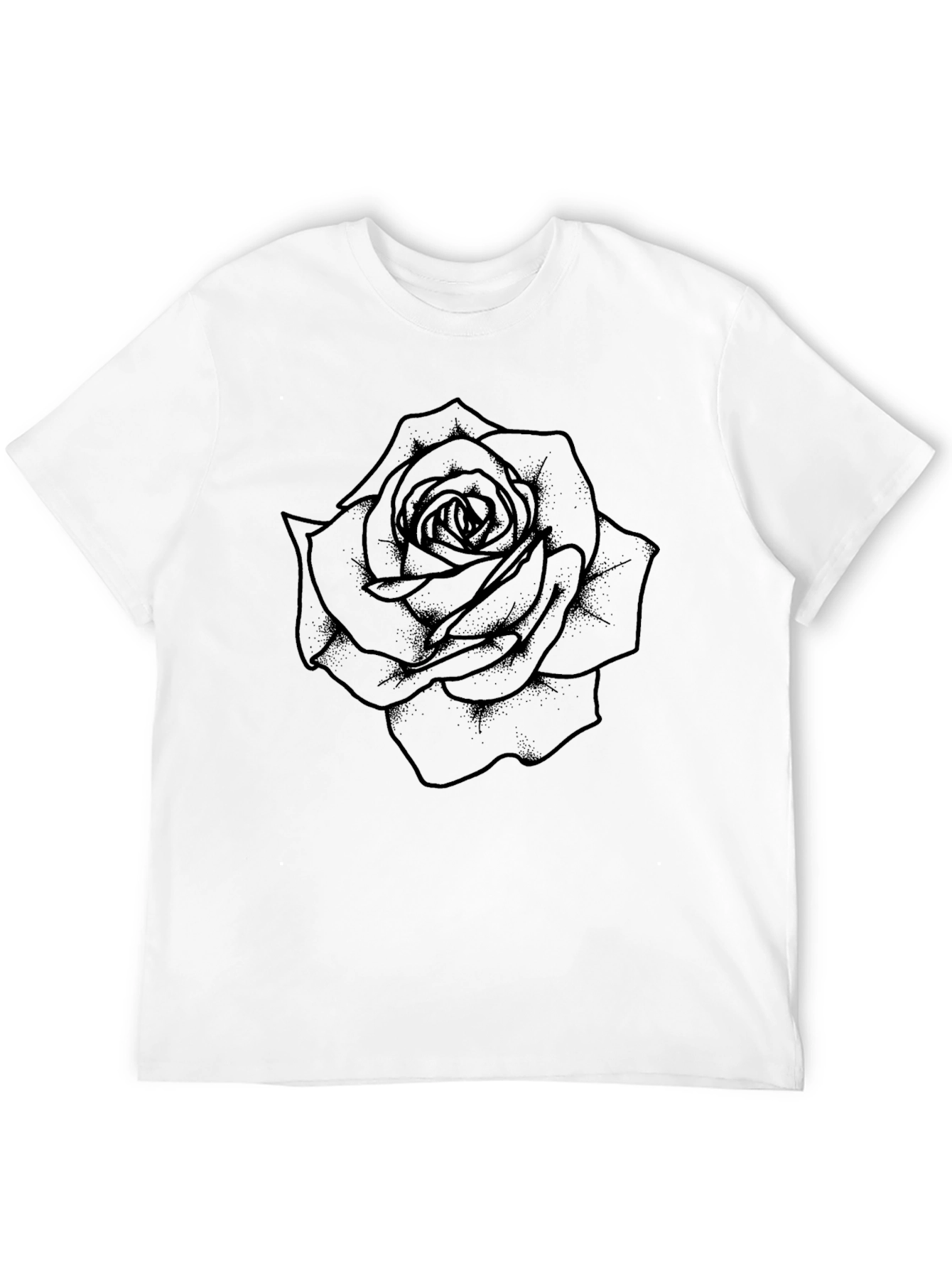 Black Rose Graphic Tee - Mens Classic Fit