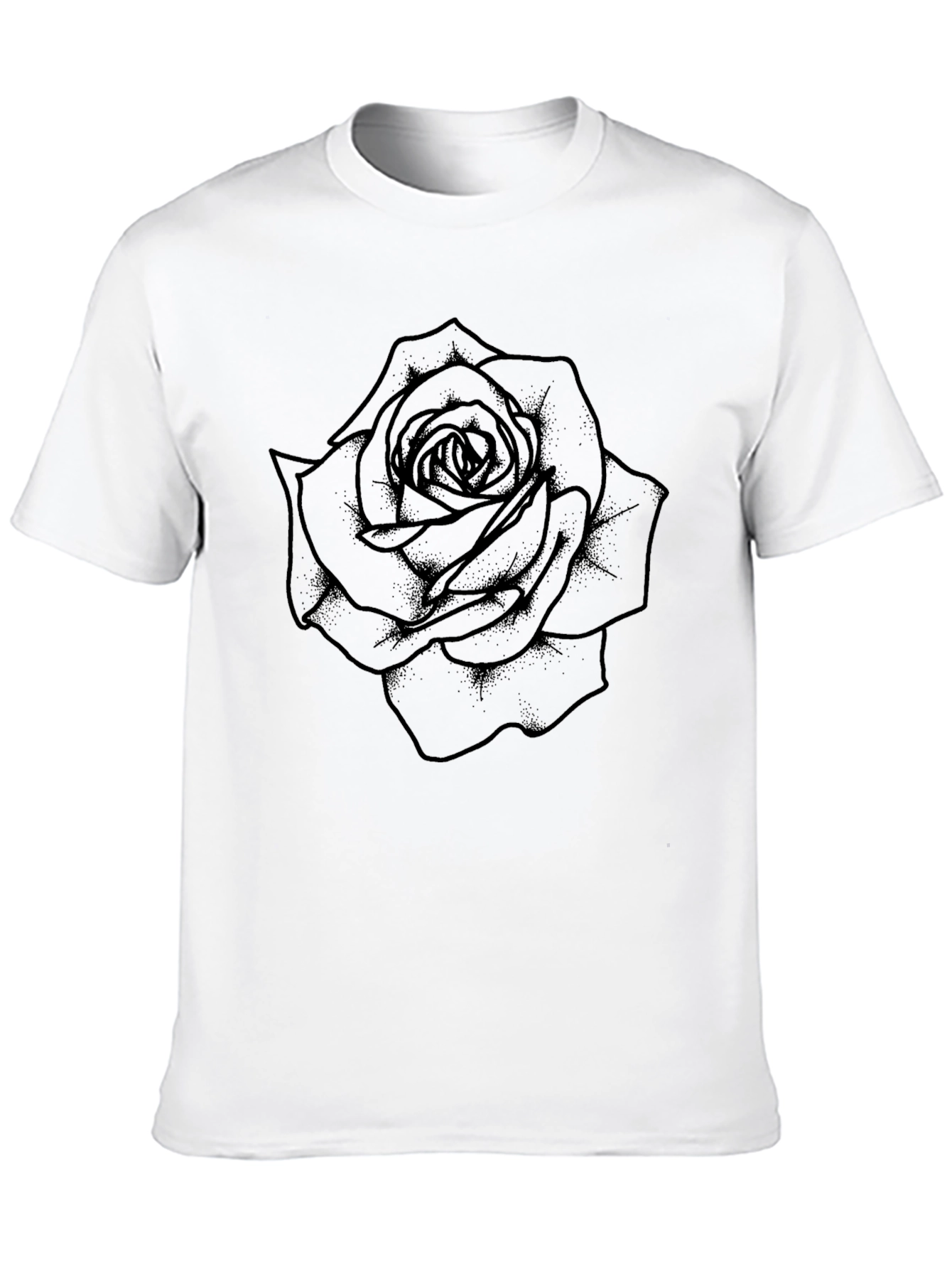 Black Rose Graphic Tee - Mens Classic Fit