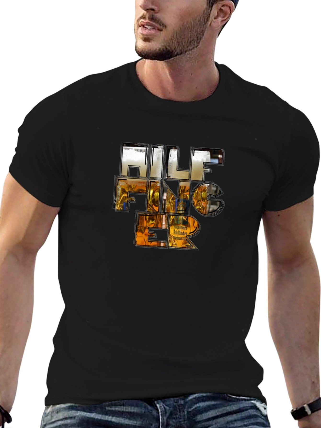 HILF FINGER Black T-Shirt