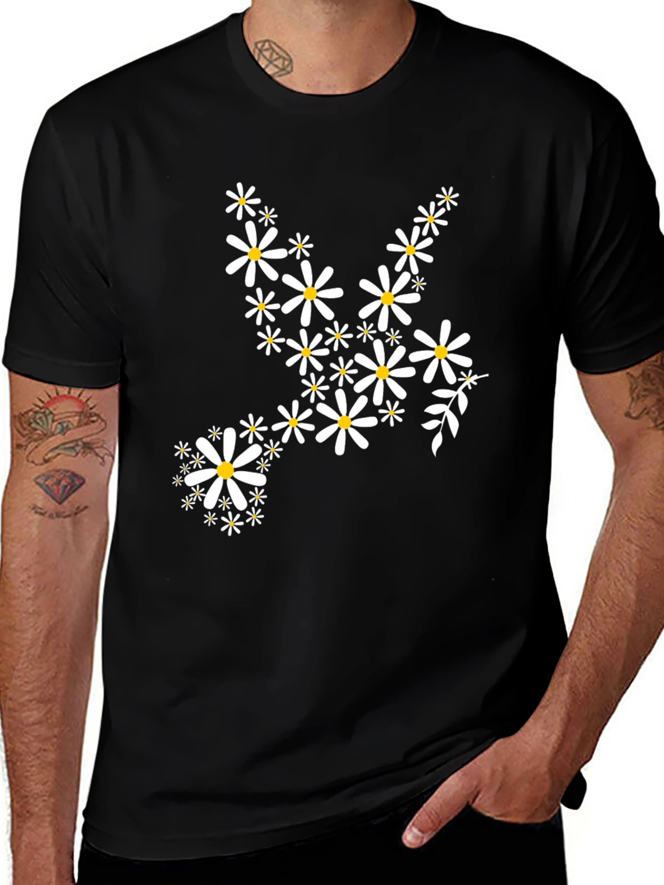 Floral Dove Graphic Tee